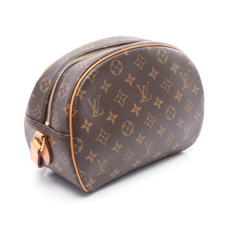 LOUIS VUITTON Blois 單肩包 M51221 Monogram 帆布皮革棕色二手女士-1