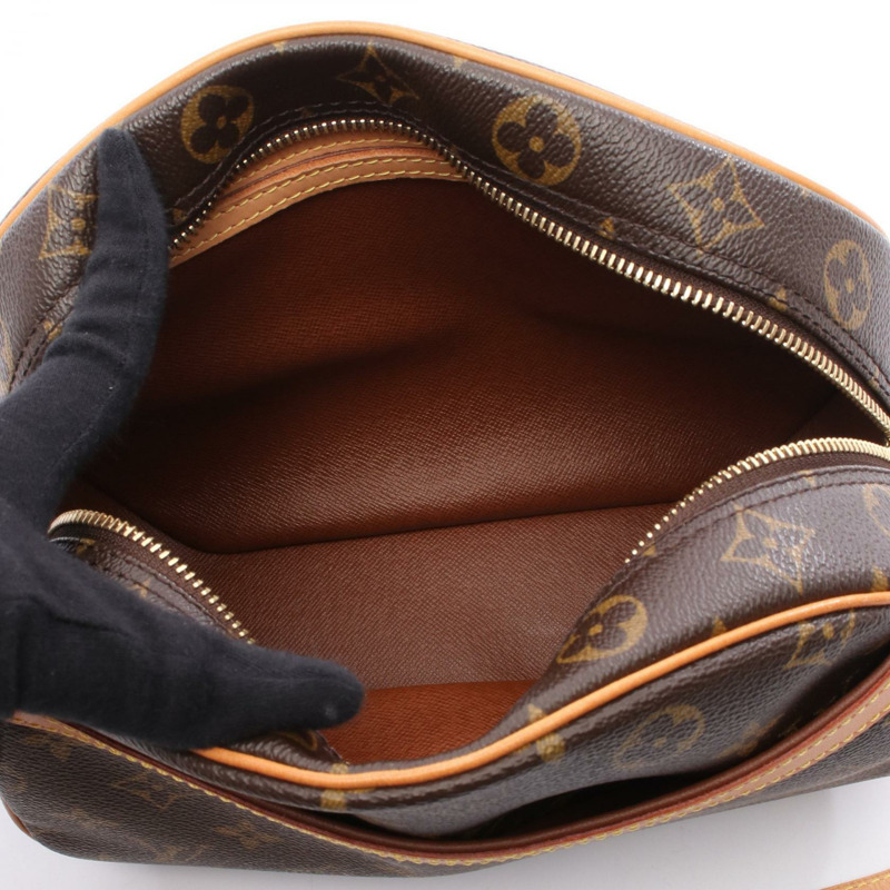 LOUIS VUITTON Blois 單肩包 M51221 Monogram 帆布皮革棕色二手女士-2