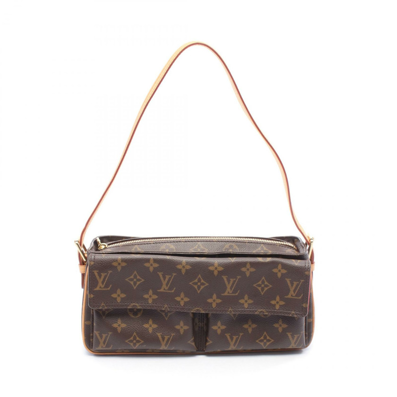LOUIS VUITTON Vivacite MM 單肩包 手提包 M51164 Monogram 帆布 二手 女士-0