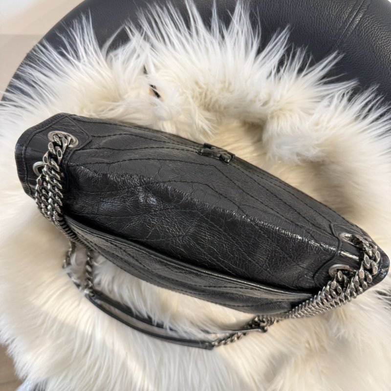 YSL niki 中號 黑銀 肩背包 斜背包-3