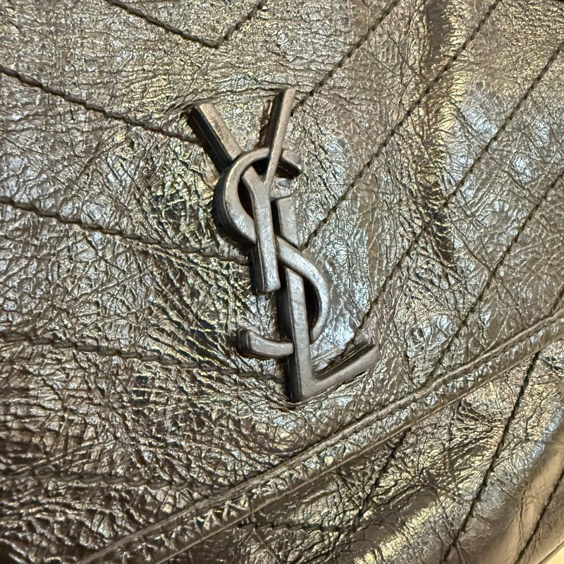 YSL niki 中號 黑銀 肩背包 斜背包-6