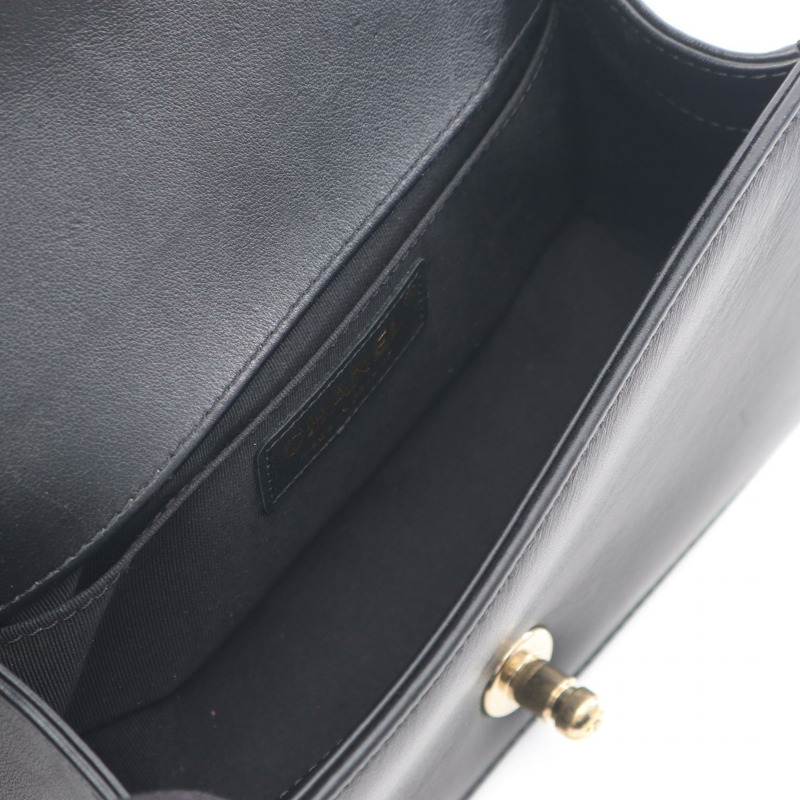 CHANEL Boy Chanel 小號鏈條單肩包 A67085 皮革面料 黑色多色-2