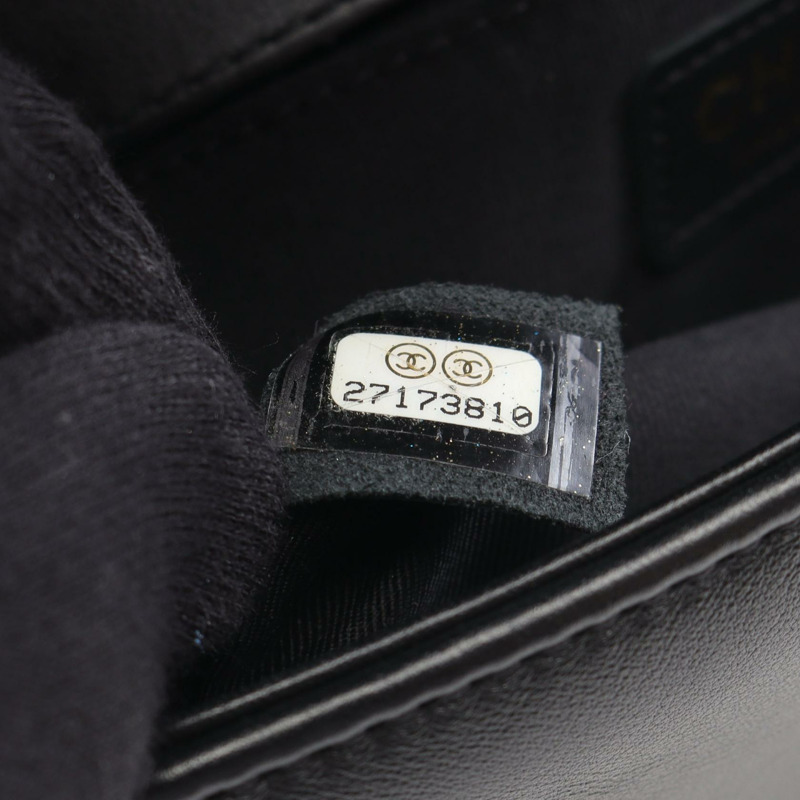 CHANEL Boy Chanel 小號鏈條單肩包 A67085 皮革面料 黑色多色-4