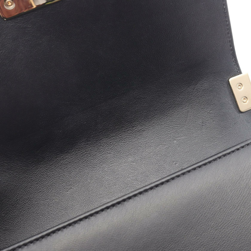 CHANEL Boy Chanel 小號鏈條單肩包 A67085 皮革面料 黑色多色-9