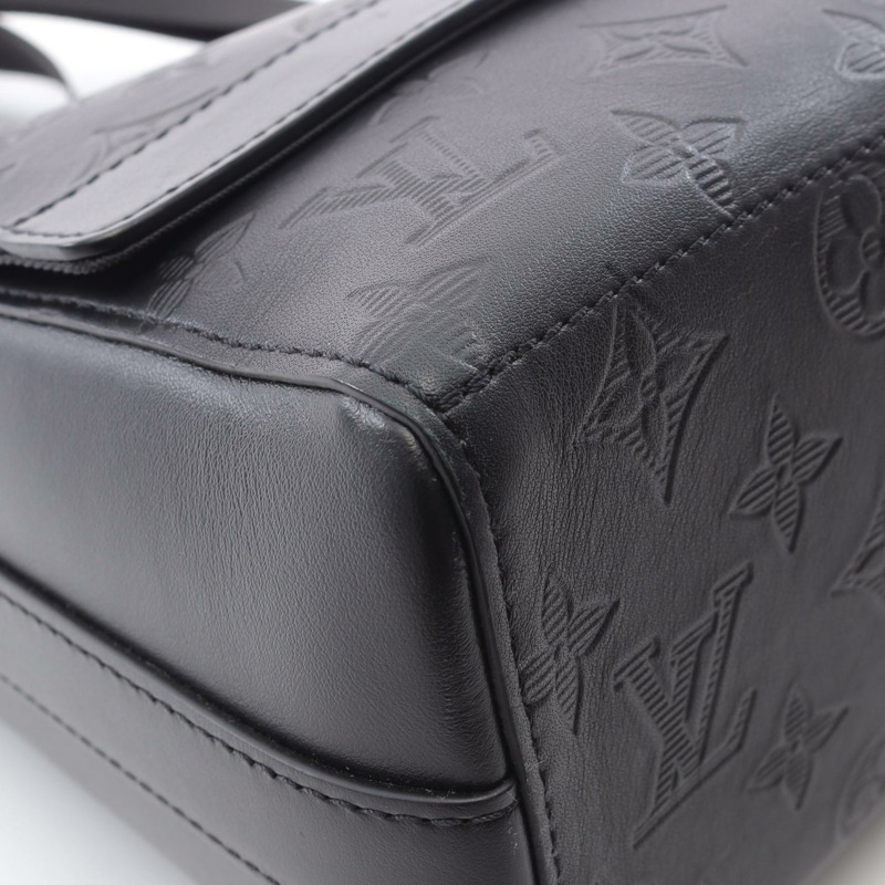 LOUIS VUITTON Splinter 信差單肩包 M44729 Monogram Shadow 黑色 二手-6
