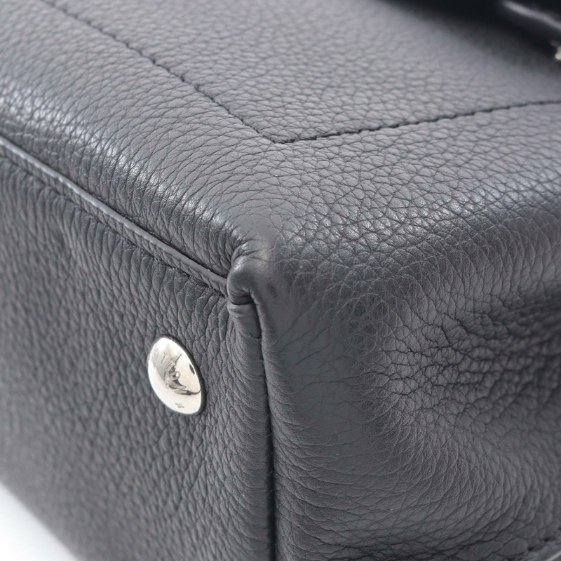 路易威登 Lockme Ever Mini 2Way 單肩包 手提包 M20997 皮革 黑色 二手-5