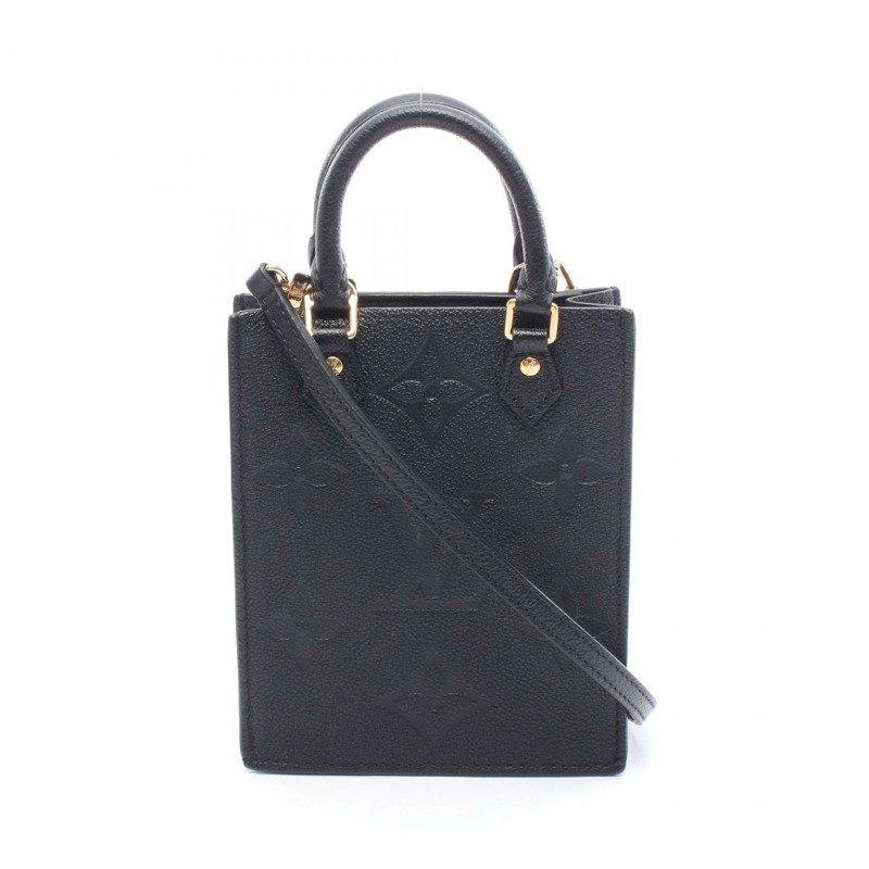 路易威登 Petit Sac Plat 單肩手提包 M81417 Monogram empreinte Noir LV-0