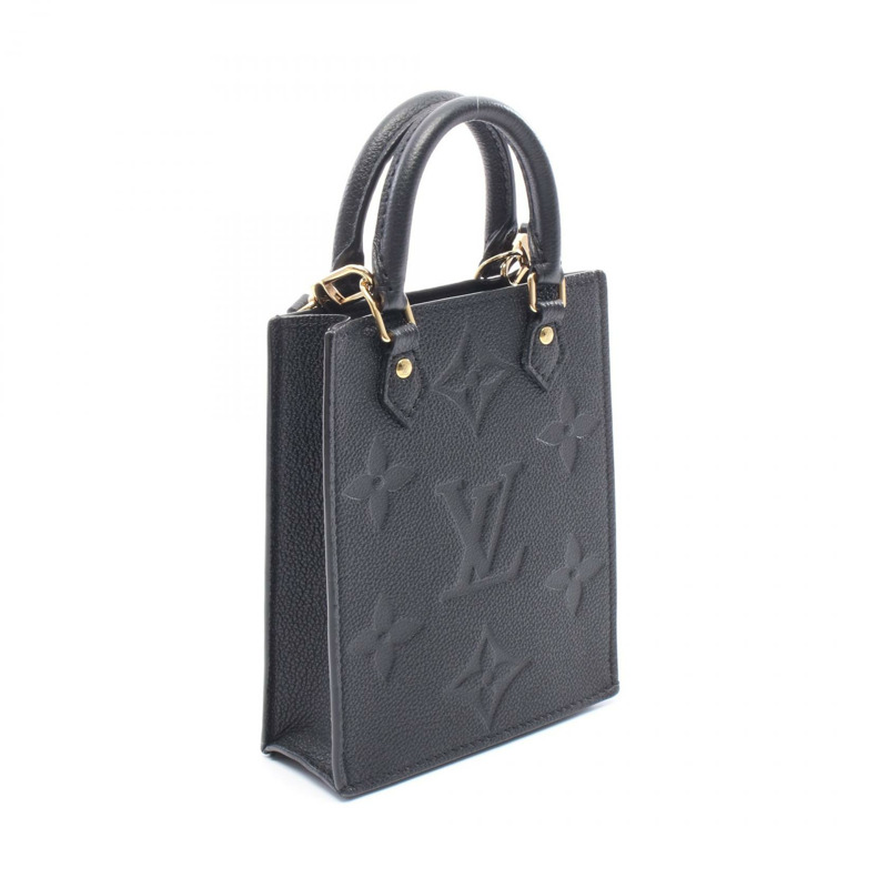 路易威登 Petit Sac Plat 單肩手提包 M81417 Monogram empreinte Noir LV-1