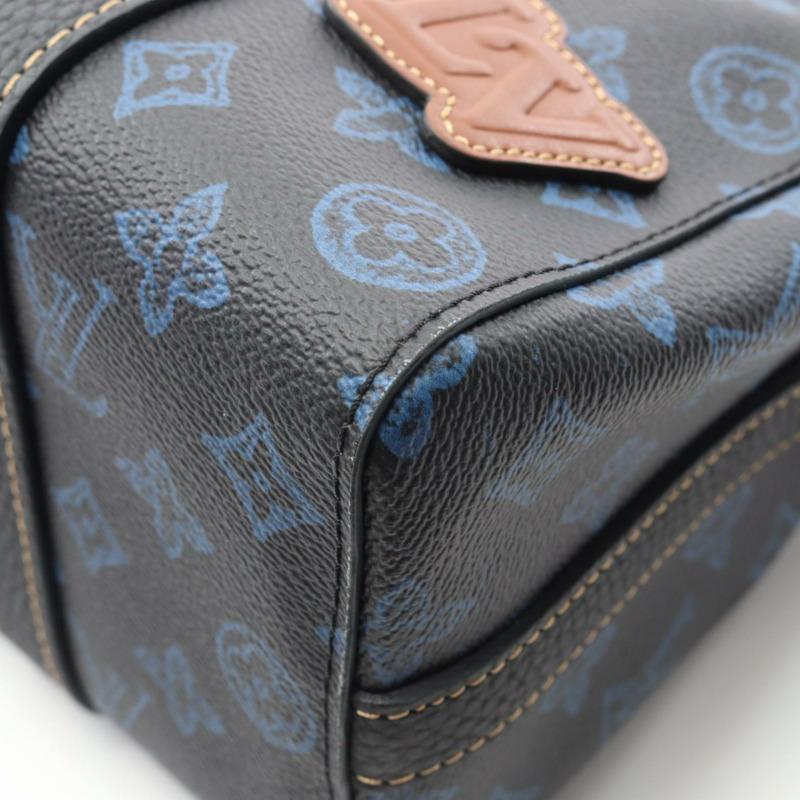 LOUIS VUITTON City Keepall 單肩包 M46339 字母組合帆布黑色二手-4