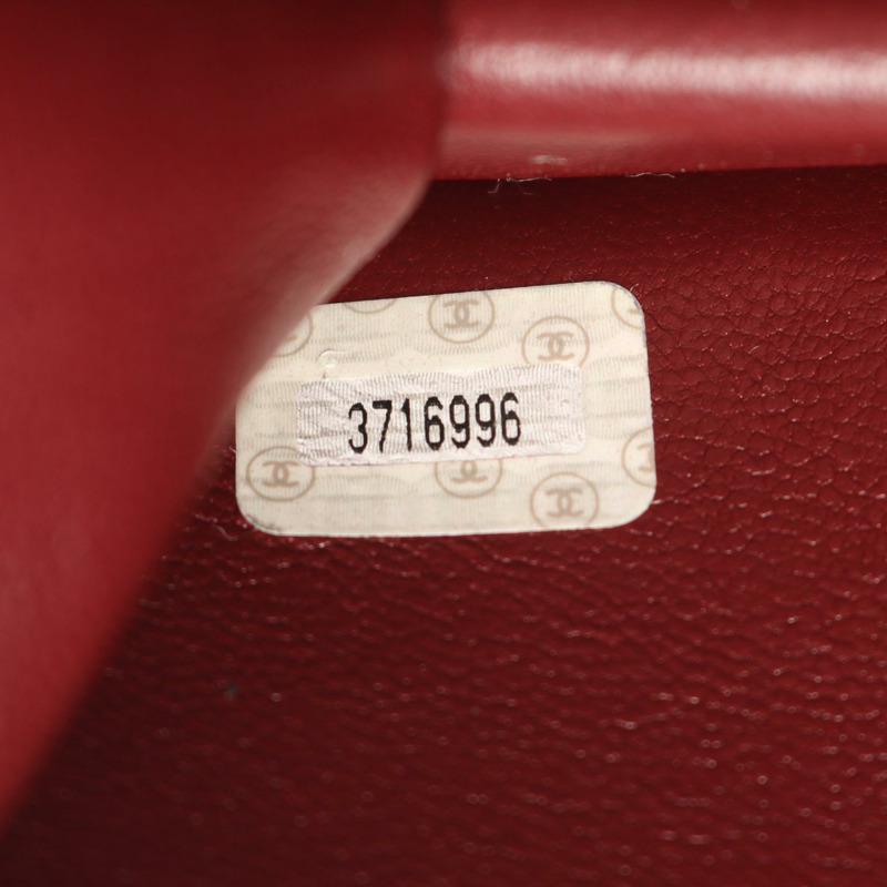 香奈兒迷你絎縫全蓋鏈條單肩背包,羊皮材質,黑色,二手,金色五金-4