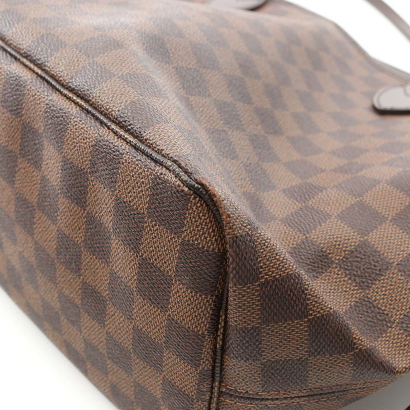 LOUIS VUITTON Neverfull 中型單肩包 N51105 Damier 帆布皮革 Ebene-6