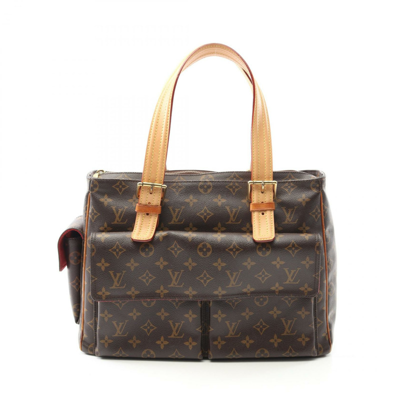 LOUIS VUITTON Multipli cite 手提包 M51162 Monogram 帆布皮革棕色二手 LV-0