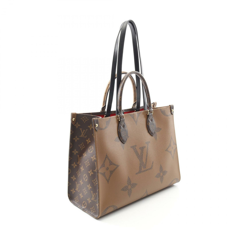 LOUIS VUITTON On the Go 中型單肩托特包 M45321 Monogram Giant Reverse 二手-1