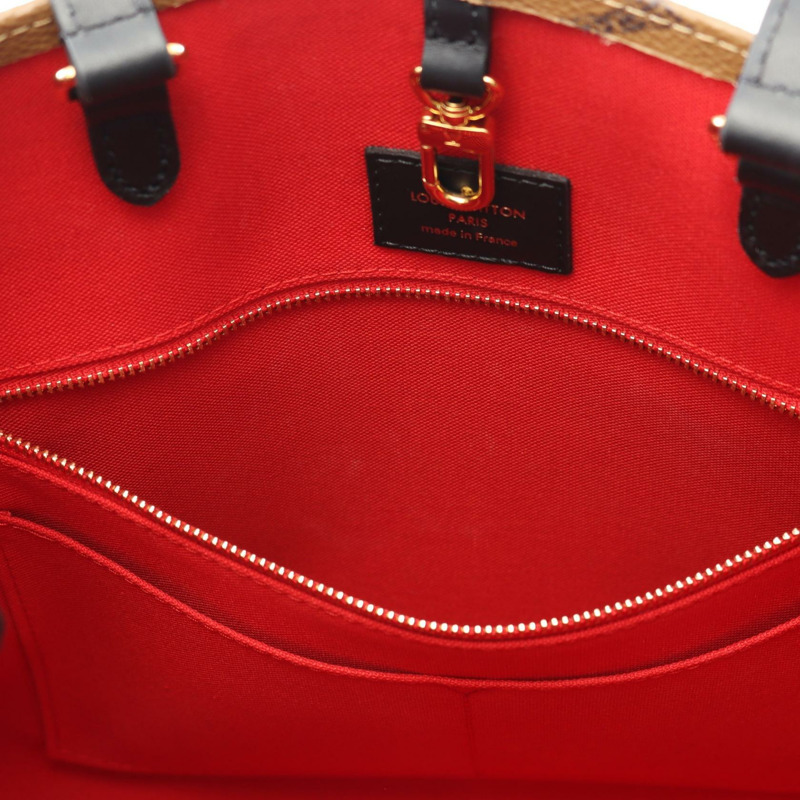 LOUIS VUITTON On the Go 中型單肩托特包 M45321 Monogram Giant Reverse 二手-4