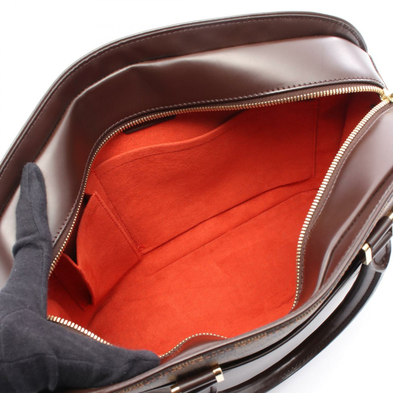 路易威登 Saria Horizontal 手提包 N51282 Damier 帆布皮革 Ebene 二手-2