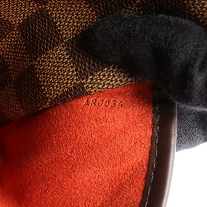 路易威登 Saria Horizontal 手提包 N51282 Damier 帆布皮革 Ebene 二手-4