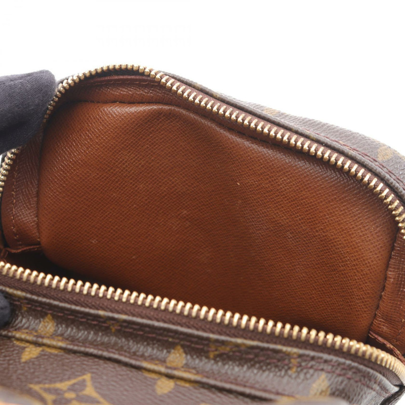 LOUIS VUITTON Amazon 斜背包 M45236 Monogram 帆布 棕色 二手 LV-6