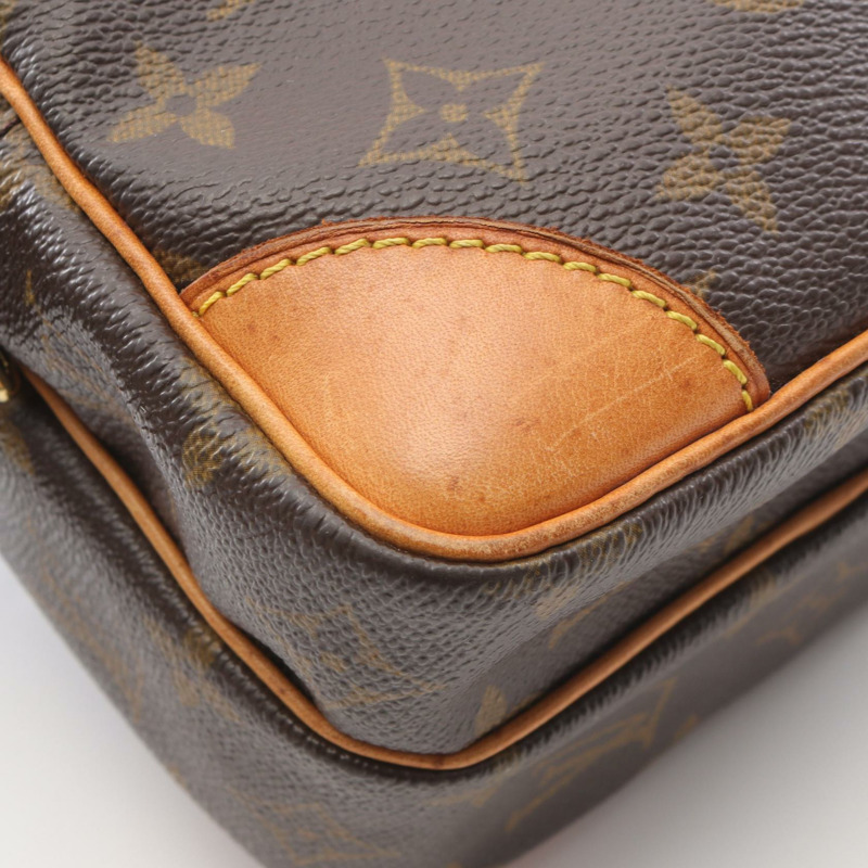 LOUIS VUITTON Amazon 斜背包 M45236 Monogram 帆布 棕色 二手 LV-8