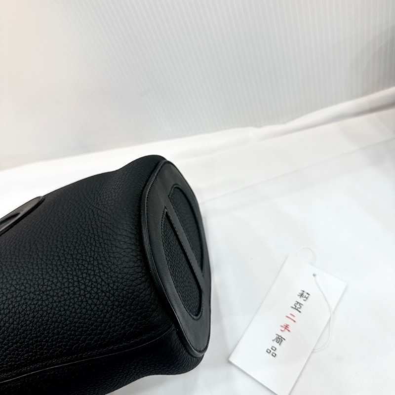 莉亞精品♡ Hermes豬鼻子菜籃 黑 B刻 99新-8