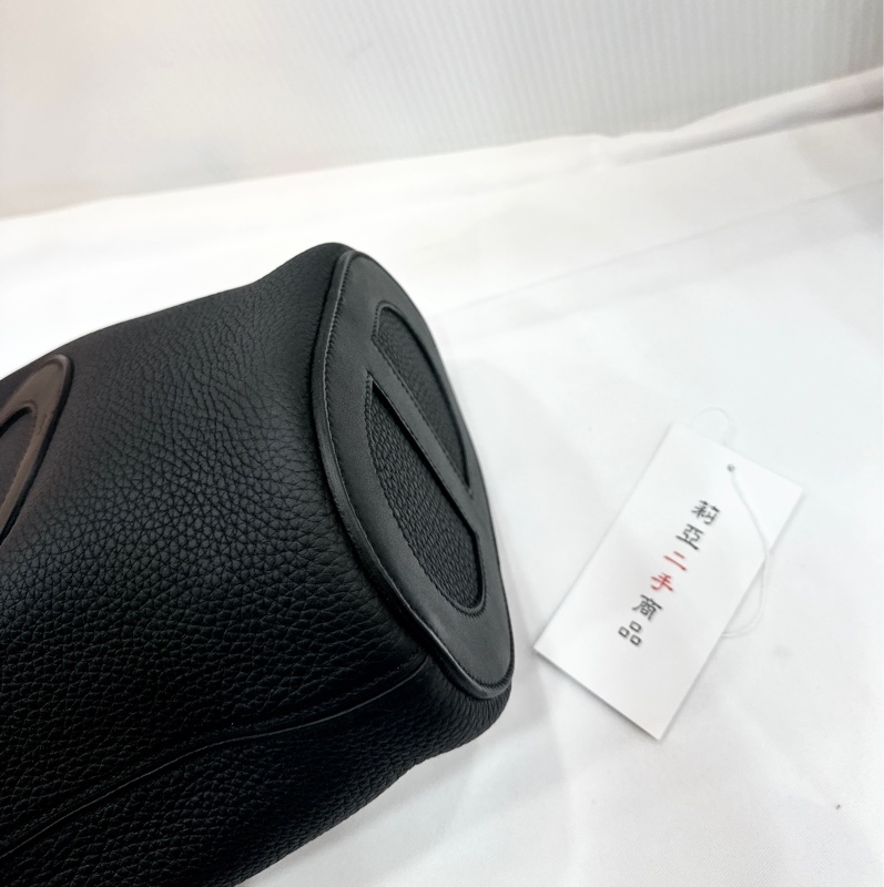 莉亞精品♡ Hermes豬鼻子菜籃 黑 B刻 99新-10