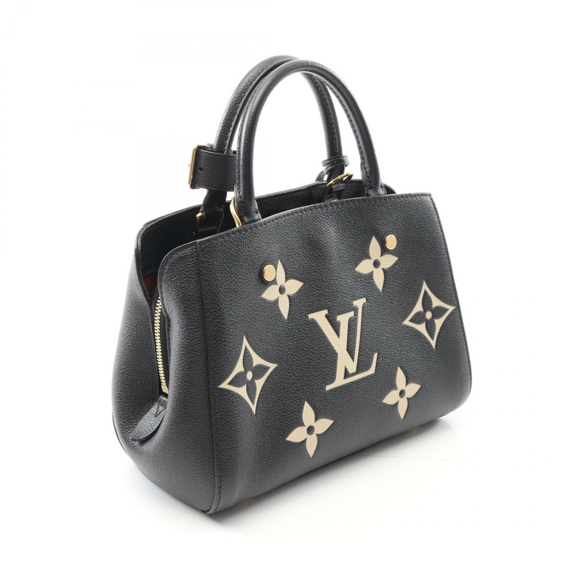 LOUIS VUITTON Montaigne BB 雙色肩手提包 M45778 Monogram empreinte-1