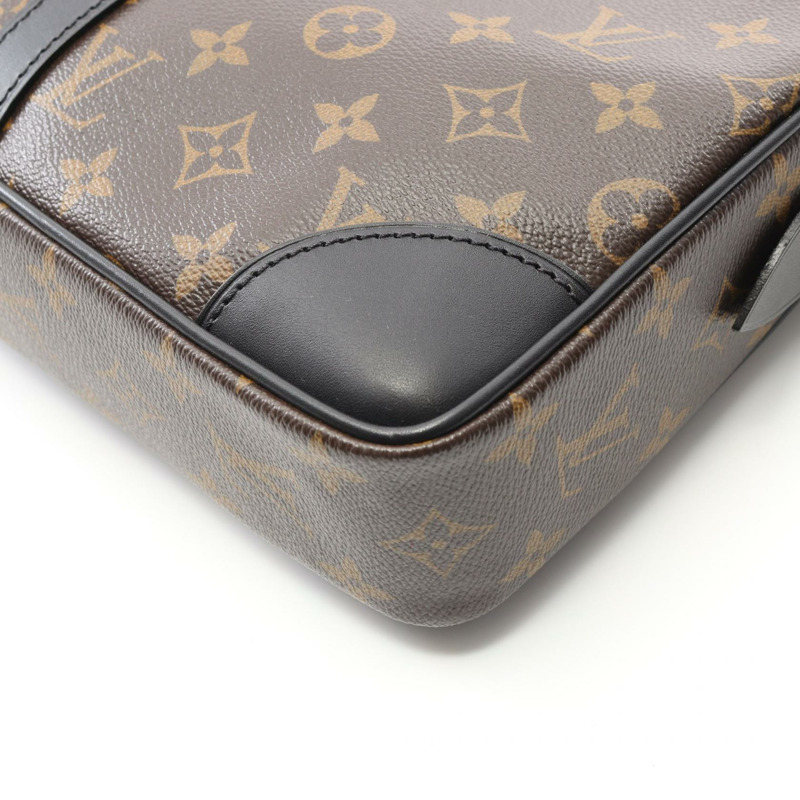 LOUIS VUITTON Porte-Documants Voyage 商務包 M40225 Monogram macassar 二手-5