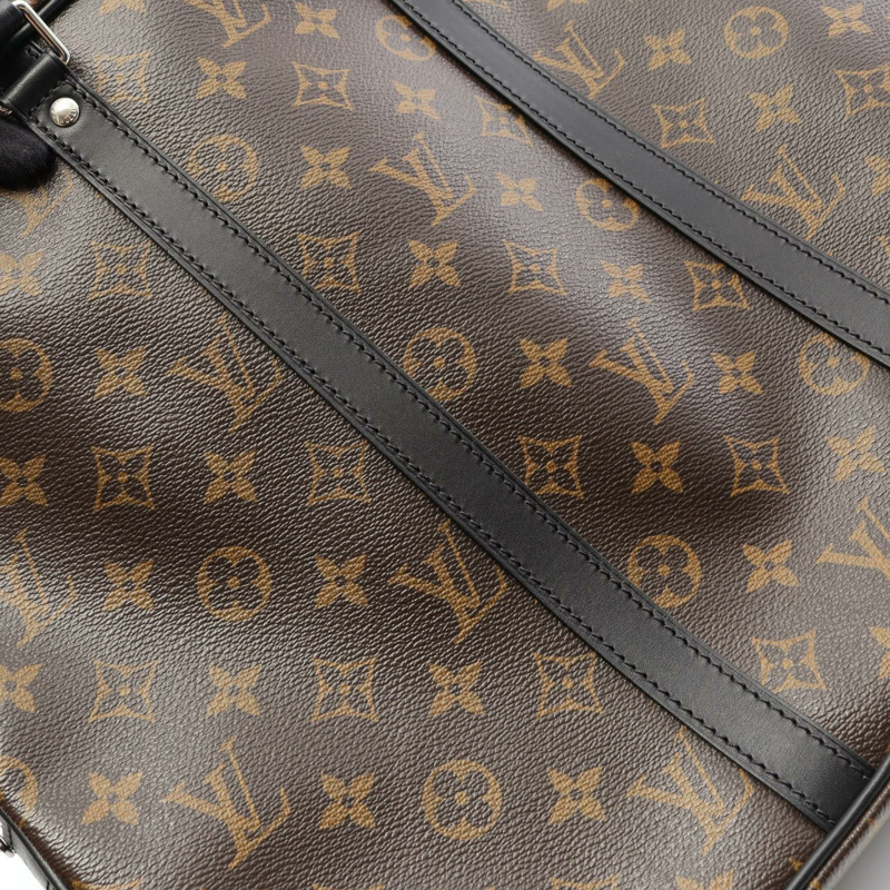 LOUIS VUITTON Porte-Documants Voyage 商務包 M40225 Monogram macassar 二手-7
