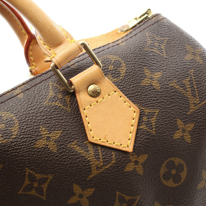 LOUIS VUITTON Speedy 30 手提包 M41526 Monogram 帆布皮革棕色二手 LV-9