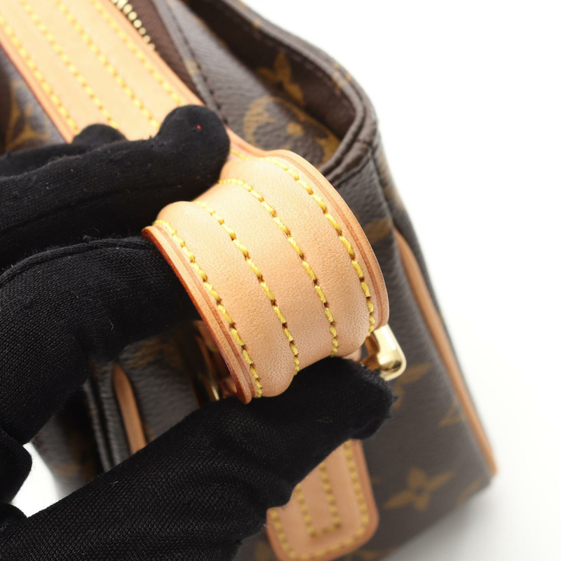 LOUIS VUITTON Vivacite MM 單肩包 M51164 Monogram 帆布皮革二手女士-7