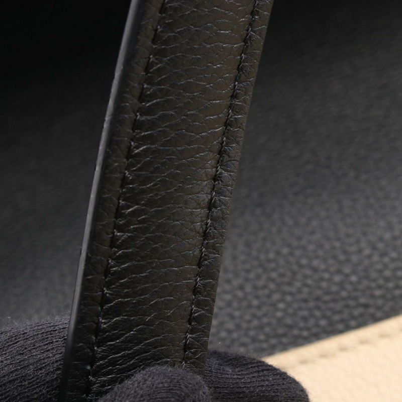 LOUIS VUITTON Lockme MM 手提包 M50191 皮革 Vanille Noir 二手女士 LV-8
