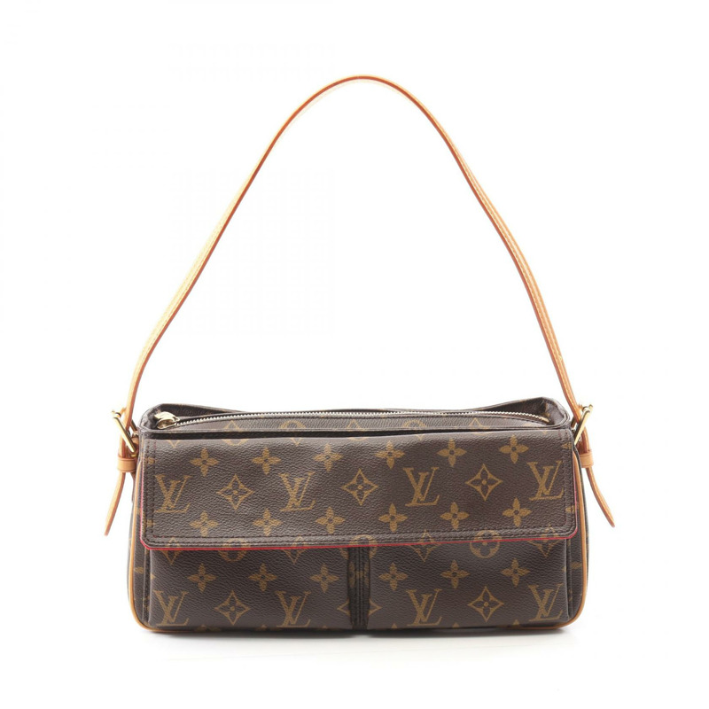 LOUIS VUITTON Vivacite MM 單肩手提包 M51164 Monogram 帆布 二手 LV-0