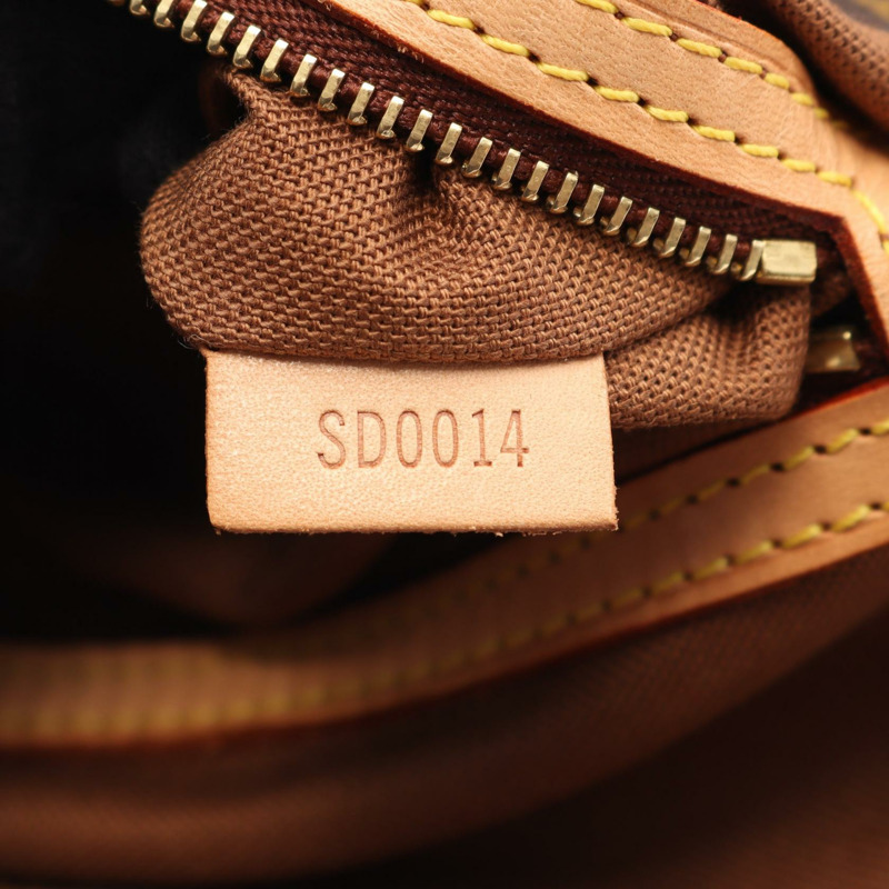 LOUIS VUITTON 迷你環形手提包 M51147 Monogram 帆布皮革棕色二手-4