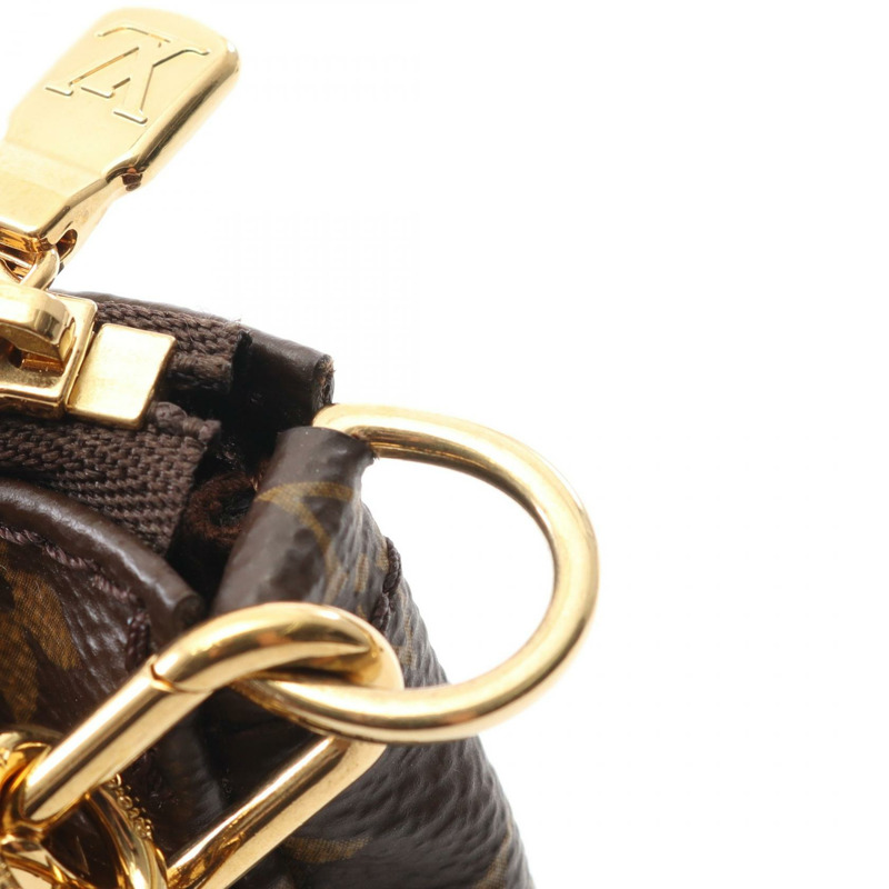 路易威登 多功能 Pochette Accessoires 單肩包 M44813 Monogram 卡其色 二手-7