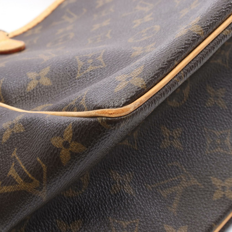 LOUIS VUITTON Batignolles 手提包 M51156 Monogram 帆布皮革棕色二手 LV-6