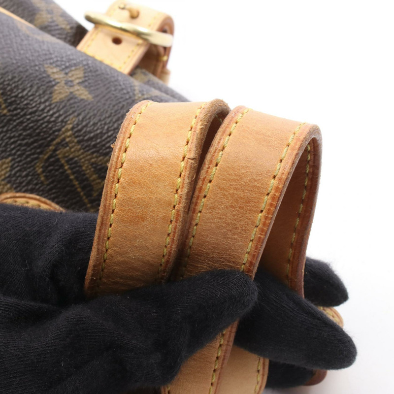 LOUIS VUITTON Batignolles 手提包 M51156 Monogram 帆布皮革棕色二手 LV-9
