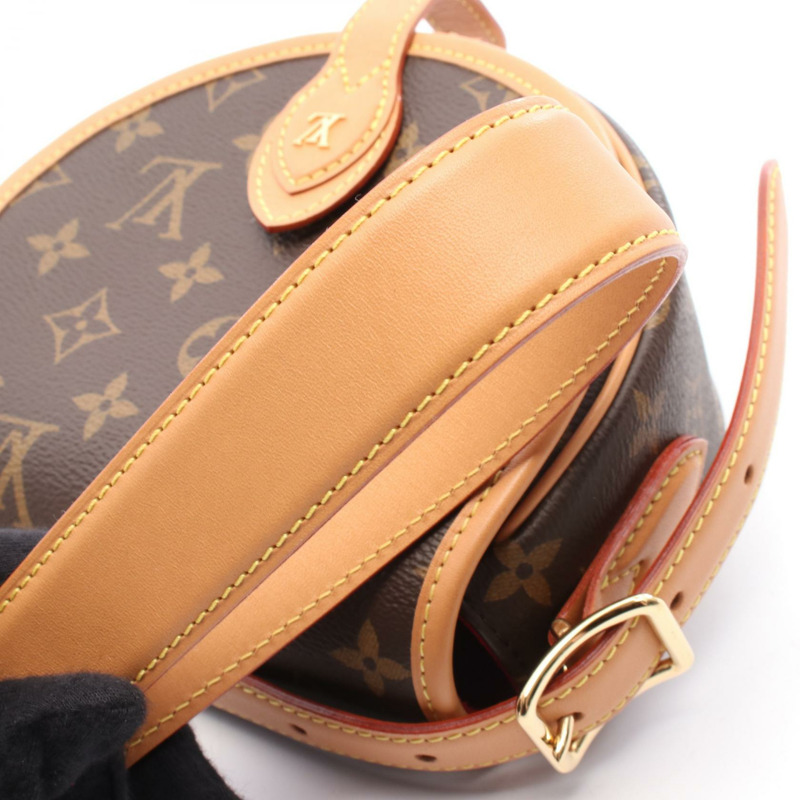 LOUIS VUITTON tambourine 單肩包 M44860 Monogram 帆布皮革棕色二手-7