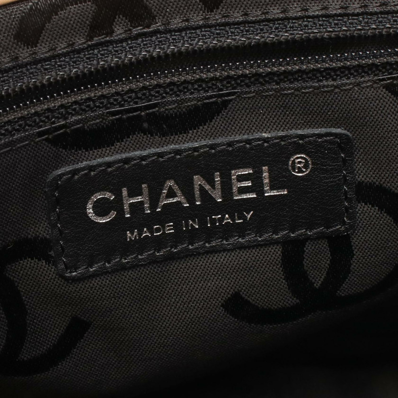 CHANEL Cambon Line 小號托特包 皮革 粉紅色 黑色 二手 女款 SHW COCO-3