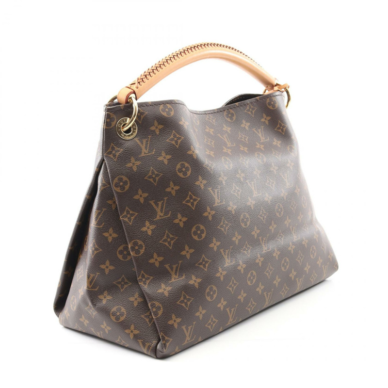 路易威登 Artsy 中型單肩包 M40249 字母帆布皮革二手 LV-1
