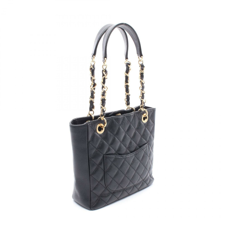 CHANEL Matelasse PST 單肩托特包 A50994 小牛皮 黑色 二手 女款 GHW-1