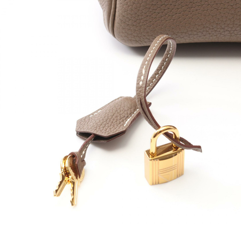 愛馬仕 Birkin 30 手提包 Togo 皮革 棕色/灰褐色 二手 女士 GHW A-5