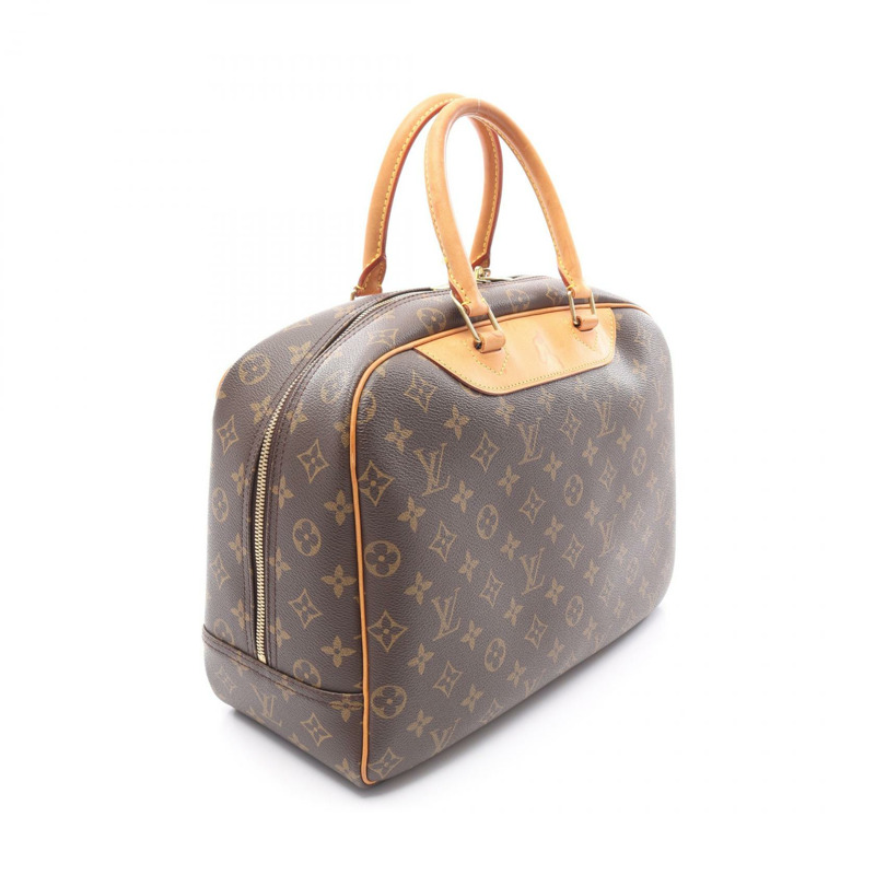 LOUIS VUITTON Deauville Bowling 化妝包 手提包 M47270 字母帆布 二手 LV-1
