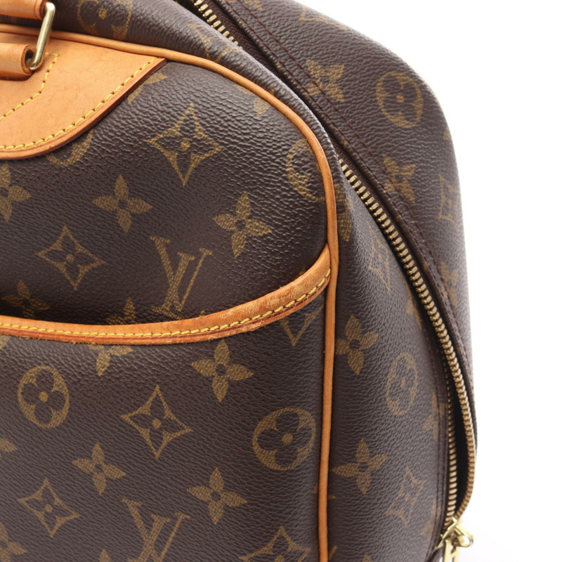 LOUIS VUITTON Deauville Bowling 化妝包 手提包 M47270 字母帆布 二手 LV-10