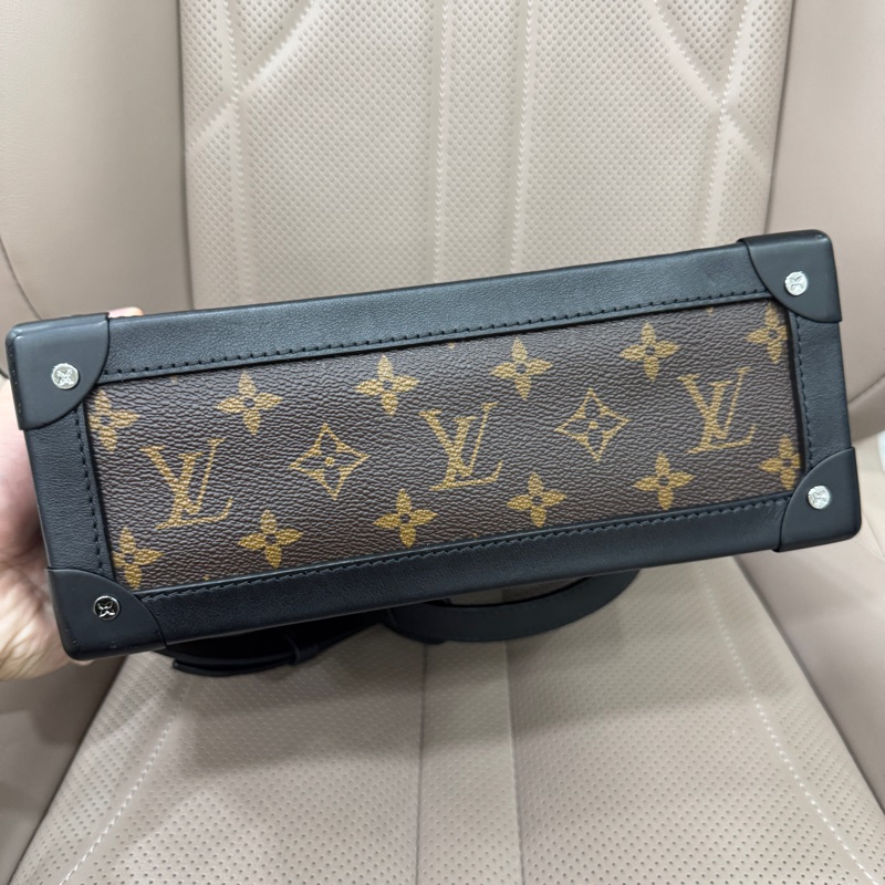 Lv 路易威登 Soft trunk 棕色老花黑边男士软盒子单肩斜挎包-2