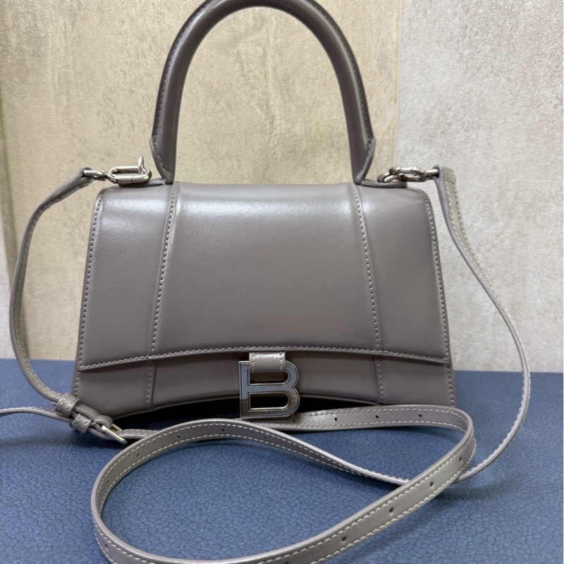 Balenciaga Hourglass 灰色沙漏包-10