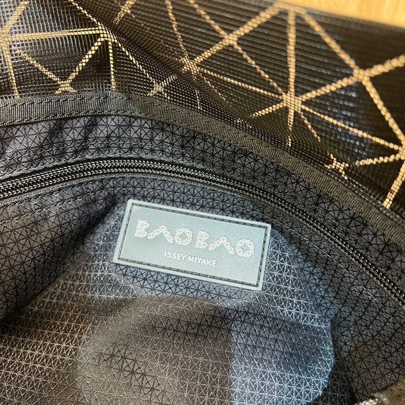 Issey Miyake 啞光灰塑料10x10手提肩背包-8
