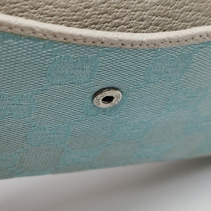 Gucci 牛皮 帆布 拼色 老花 字母 Logo 錢包-7