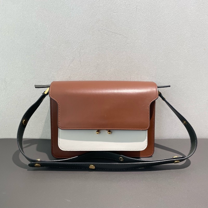 Marni trunk box 中號 拼色 風琴包 肩背包-5