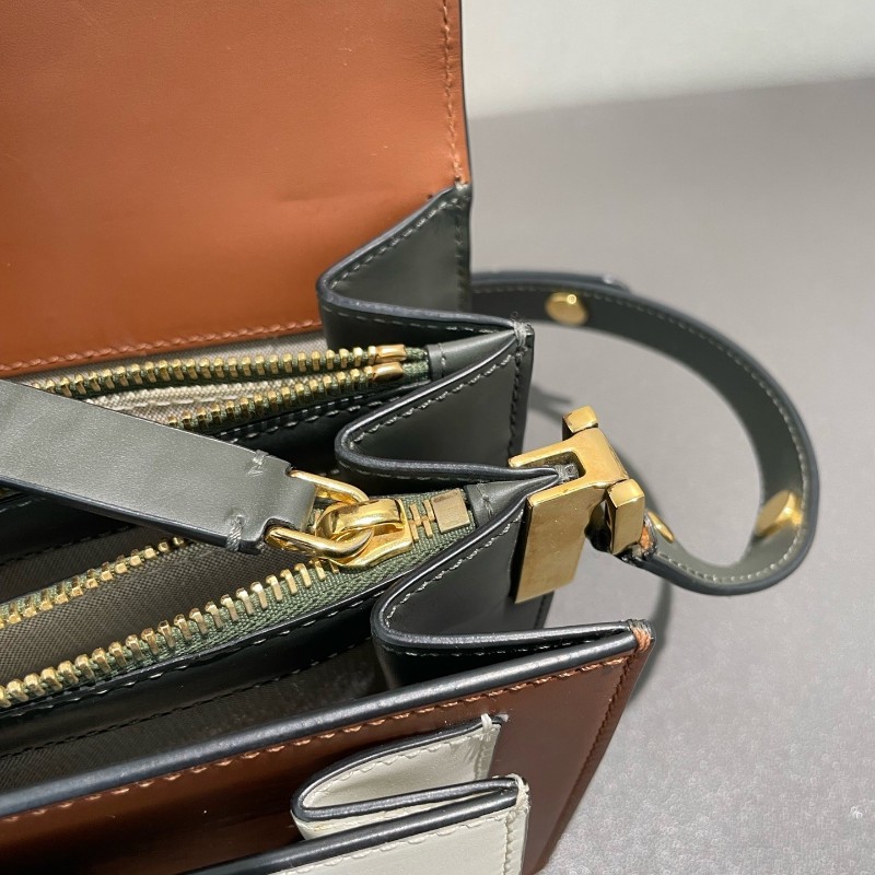 Marni trunk box 中號 拼色 風琴包 肩背包-19