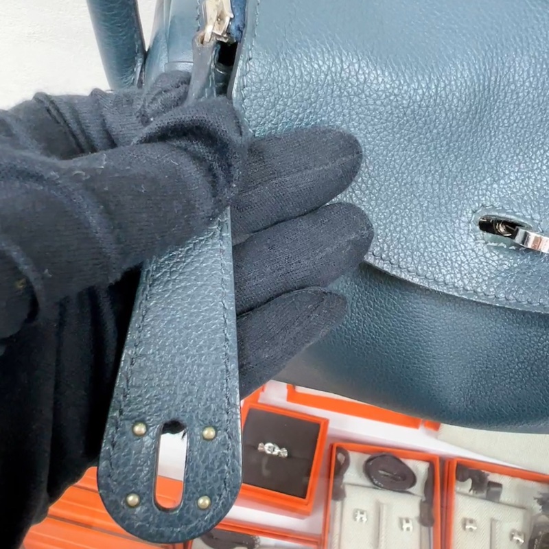 Hermes lindy 26 T刻 深藍綠色-1