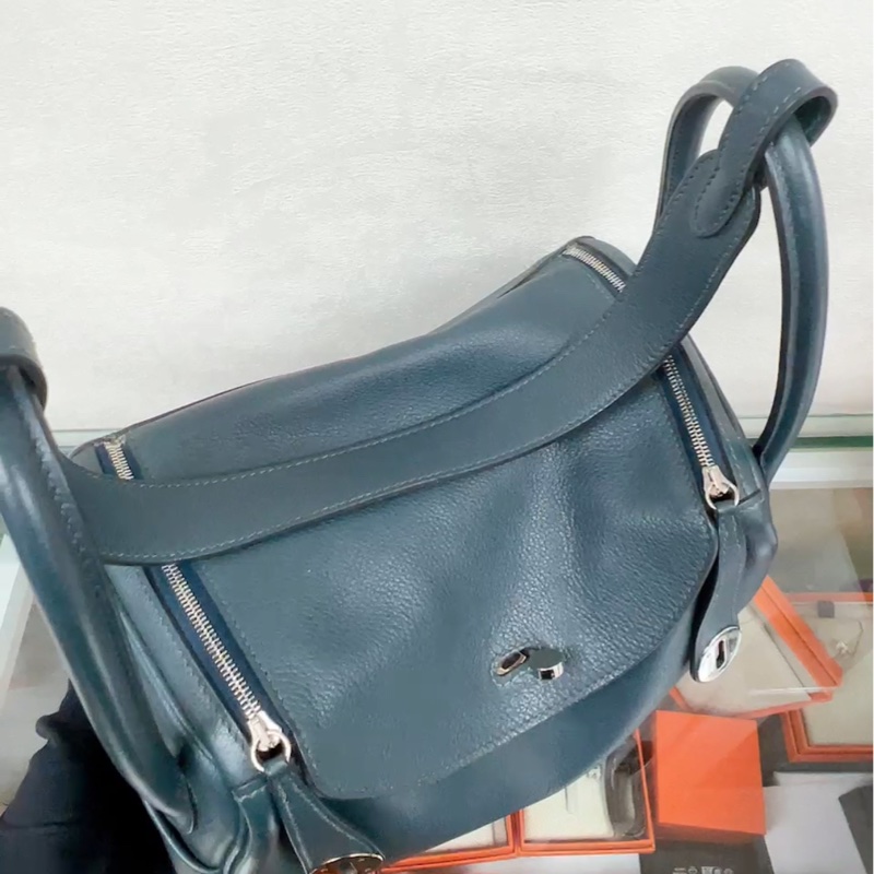 Hermes lindy 26 T刻 深藍綠色-2
